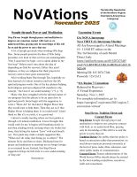 The November 2025 NOVATIONS NEWSLETTER IS HERE